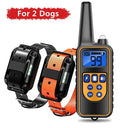 Advanced Waterproof Electric Dog Training Collar with Remote Control - Adjustable Shock Vibration Sound  ourlum.com For 2 dogs Orange US Plug United State