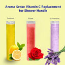 ZhangJi Aroma Scent Filter Shower Head Replacement with Vitamin C Lemon Rose Lavender - Spa Shower Skin Care Upgrade  ourlum.com   