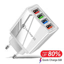 Multi-Device USB Charger with Quick Charge 3.0 for iPhone, Samsung, , Tablets - Fast Charging Solution  ourlum.com   