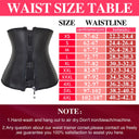 Zippered Latex Waist Trainer Corset for Women - Slimming Body Shapewear Girdle