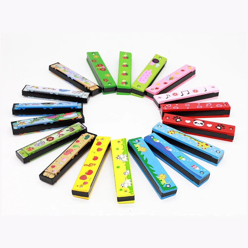 Cute Cartoon Harmonica: Educational Montessori Kids Wind Instrument Gift  ourlum.com   