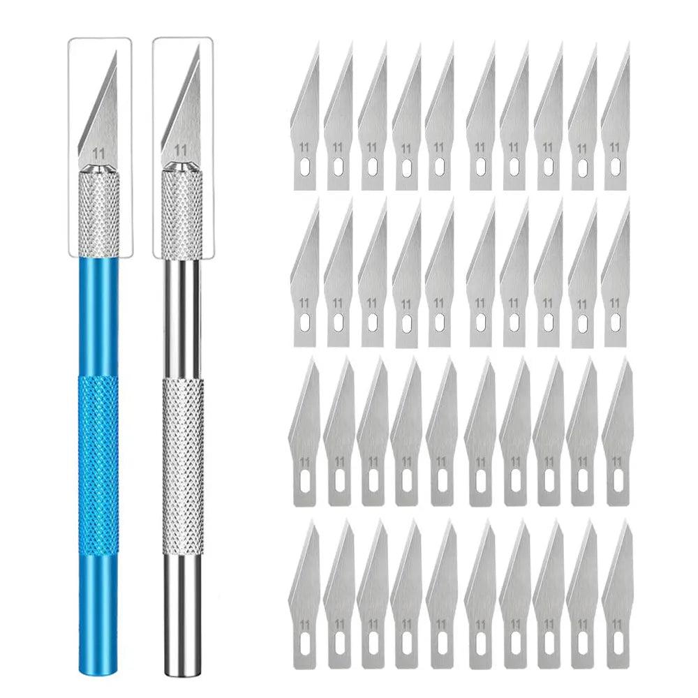 Engraving Knife Set with Non-Slip Handle & Craft Blades: Precision Crafting Tool Kit  ourlum.com   