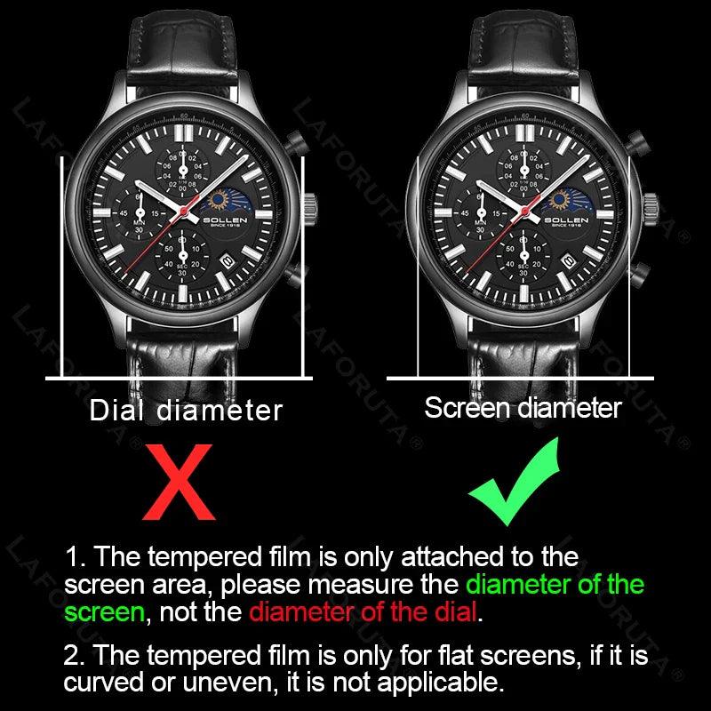 Smart Watch Glass Protector: Universal Compatibility, High Quality, Easy Install  ourlum.com   