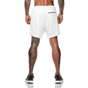 2025 Summer Running Shorts Men 2 in 1 Quick Dry Gym Shorts