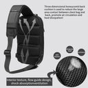 OZUKO Waterproof Chest Bag with USB Charging Backpack