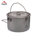 Titanium Camping Cookware Set for Outdoor Cooking 1.3L