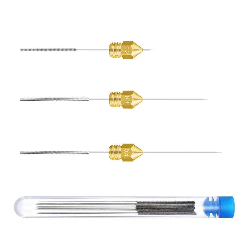 Stainless Steel Nozzle Cleaning Needles Set: Precision Drill Kit - Achieve Flawless 3D Prints  ourlum.com   