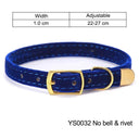 Cat Collar with Bell Safety Breakaway Design for Small Dogs & Cats  ourlum.com blue-YS0032 As pictures 