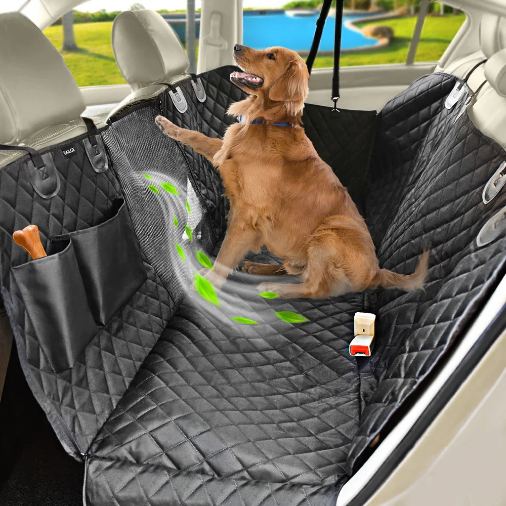 Dog Car Seat Cover: Waterproof Rear Pet Travel Mat Hammock Protector  ourlum.com   