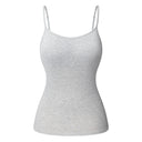 Adjustable Cotton Cami with Shelf Bra Women's Tank Top