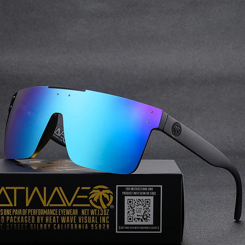 Luxury Polarized UV400 Sunglasses for Men and Women - Heat Wave Square Design