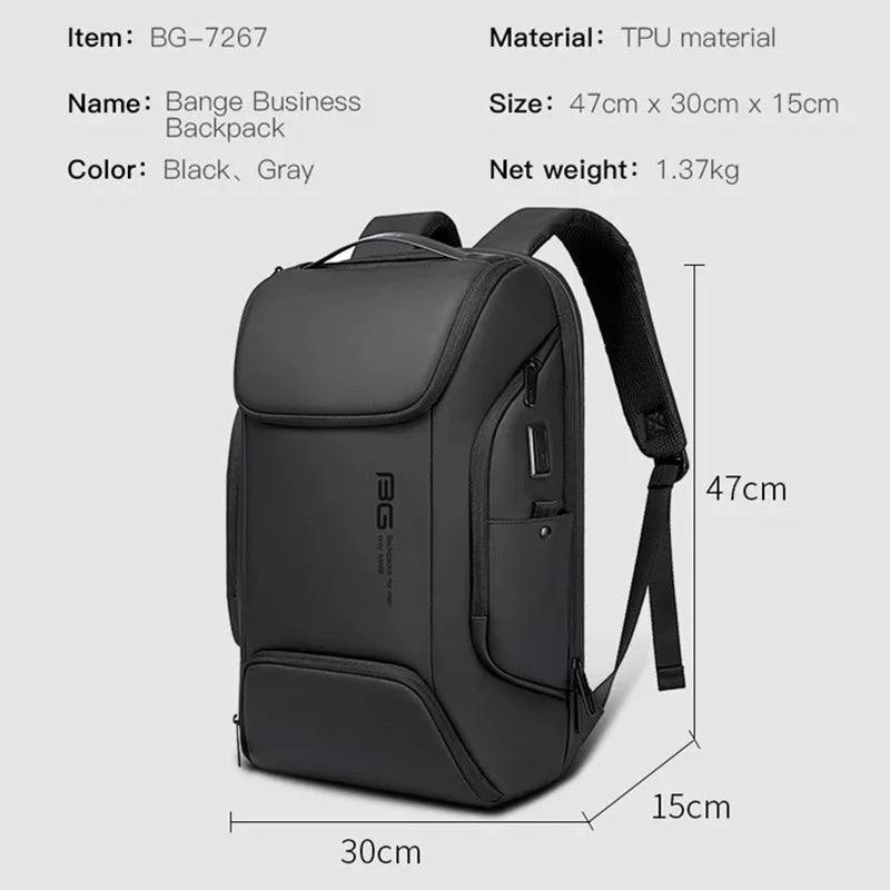 Versatile Waterproof Laptop Backpack with Large Capacity for Work and Travel