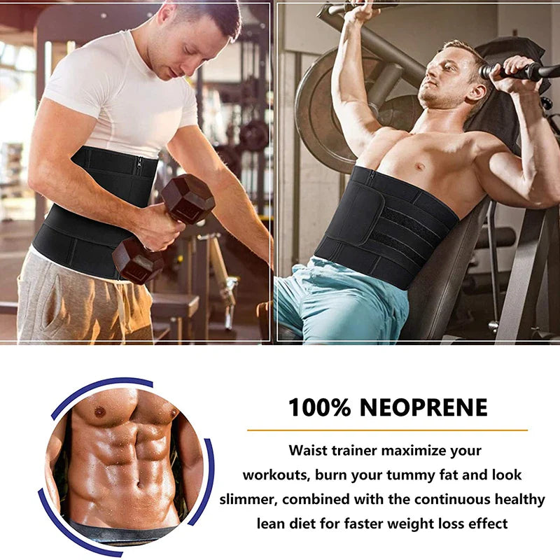 Men’s Neoprene Waist Trainer for Effective Tummy Control & Slimming Support