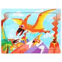 Wooden Cartoon Animal 3D Puzzle for Kids: Educational Toy for Children  ourlum.com 7-pterodactyl  