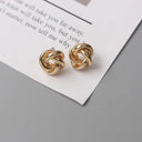 Gold Twist Stud Earrings: Elevate Your Style Elegantly