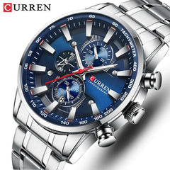 CURREN Chronograph Watch: Stylish Waterproof Sport Timepiece for Gentlemen on the Go