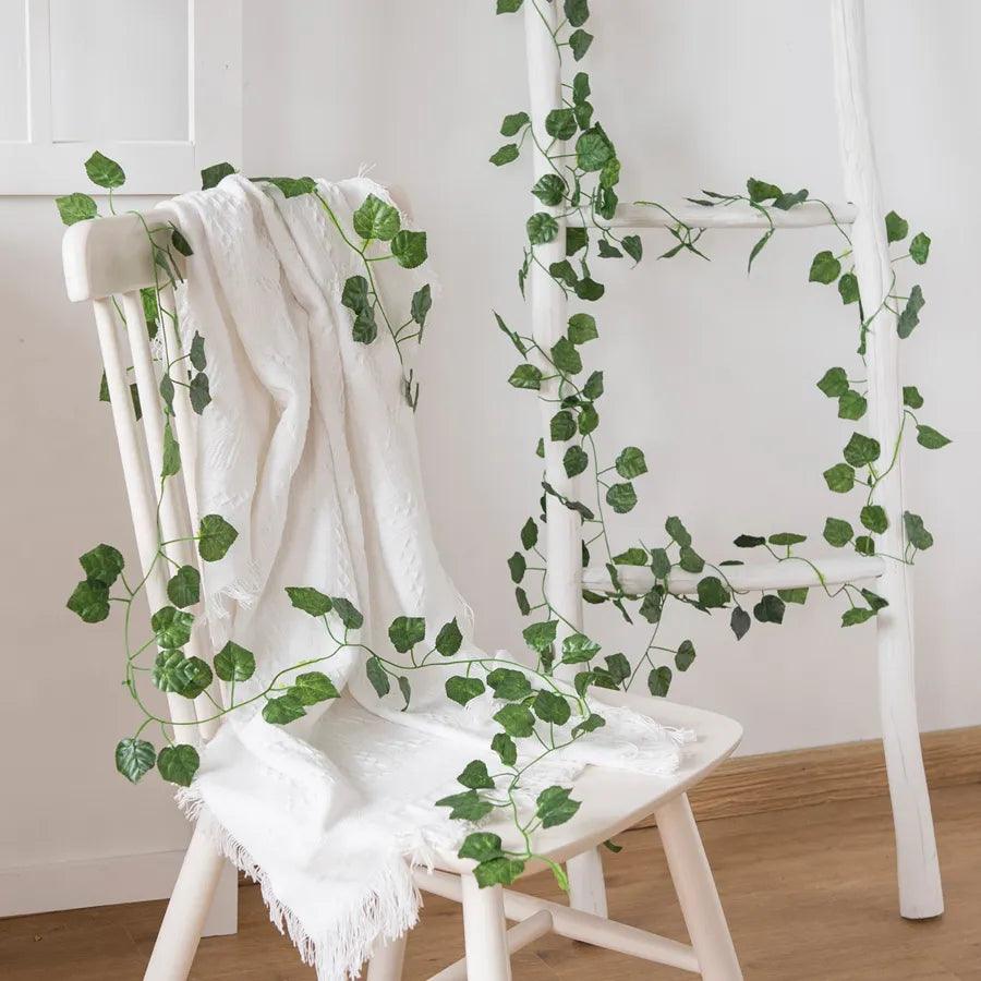 Green Silk Ivy Hanging Garland for Wedding Party Home Garden Décor  ourlum.com   