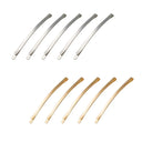 5pcs Metal DIY Snap Hair Clips Gold Silver Hair Accessories