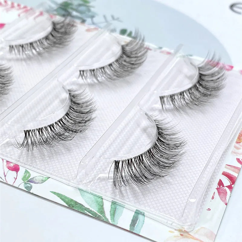 High-Quality Reusable Synthetic Mink Eyelashes - Bulk Pack for Natural Glam Look