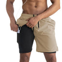 Summer 2024 Running Shorts Men 2 in 1 Quick Dry Gym Shorts