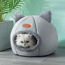 Winter Cat Bed: Luxurious Semi-Enclosed Feline Sanctuary