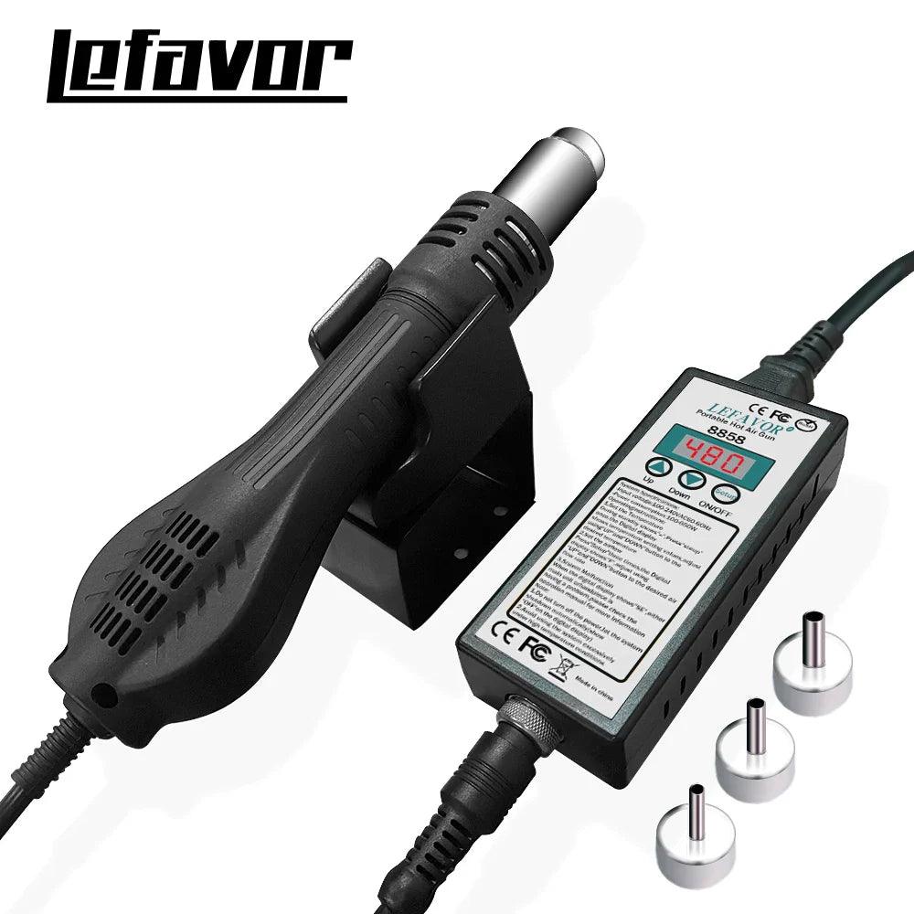 Hot air gun 8858 Micro Rework soldering station LED Digital Hair dryer for soldering 650W Heat Gun welding repair tools Heat Gun  ourlum.com   