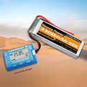 Youme 2PCS 14.8V 4S Lipo Battery Hardcase RC Parts 3300mah 6500mah