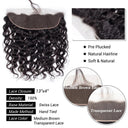 Brazilian Water Wave Lace Frontal Hair Bundle 100% Human Hair