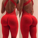 Empower Your Workout with INFILAR Women's Yoga Bodysuit Set  OurLum.com Red L CHINA