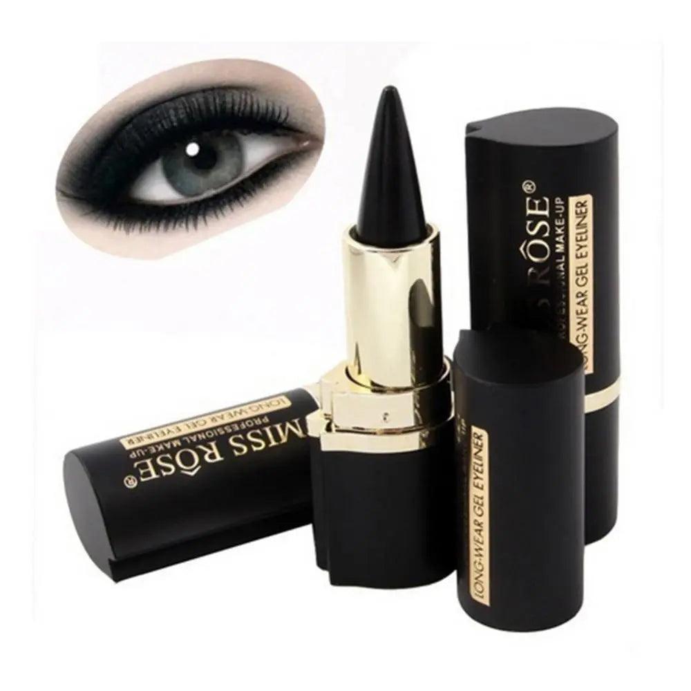 Black Gel Eyeliner Pencil for Smoky Eye Effects: Long-Lasting & Waterproof