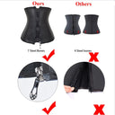 Zippered Latex Waist Trainer Corset for Women - Slimming Body Shapewear Girdle