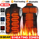 9 Heated Vest Zones Electric Heated Jackets For Men Women