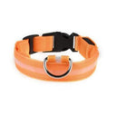 LED Glow Safety Dog Collar: Bright Night Light for Pets  ourlum.com Orange XS 28-38 cm 