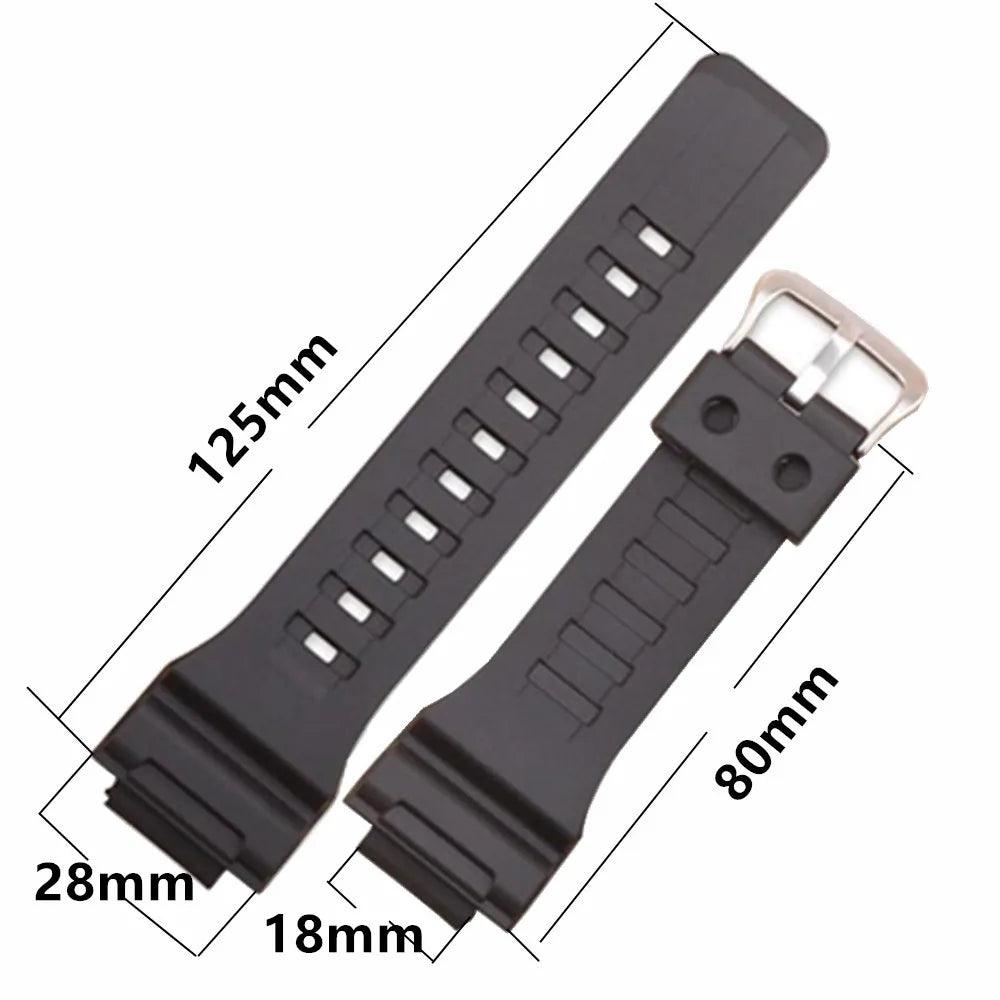 Enhanced Silicone Rubber Watch Band for Casio Watches - 18mm Bracelet Strap for AQ-S810W/AEQ-110W/W-735  OurLum.com   