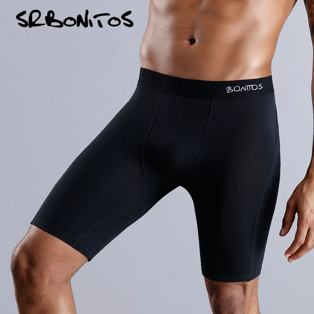 Ultimate Comfort Cotton Boxer Shorts for Men - Breathable Long Leg Underwear with Sexy Pouch  Our Lum   