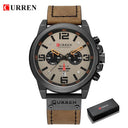 CURREN Chronograph Military Sport Watch: Stylish Waterproof Timepiece  ourlum.com black grey-box CHINA 