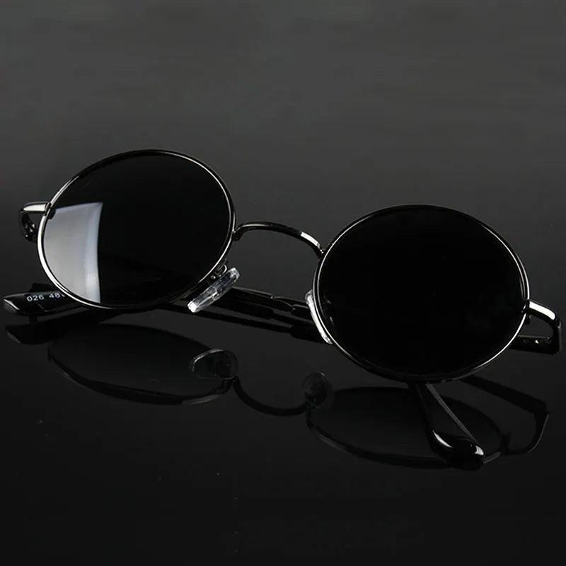 Unisex Vintage Polarized Sunglasses with UV Protection - Trendy Metal Frame Eyewear