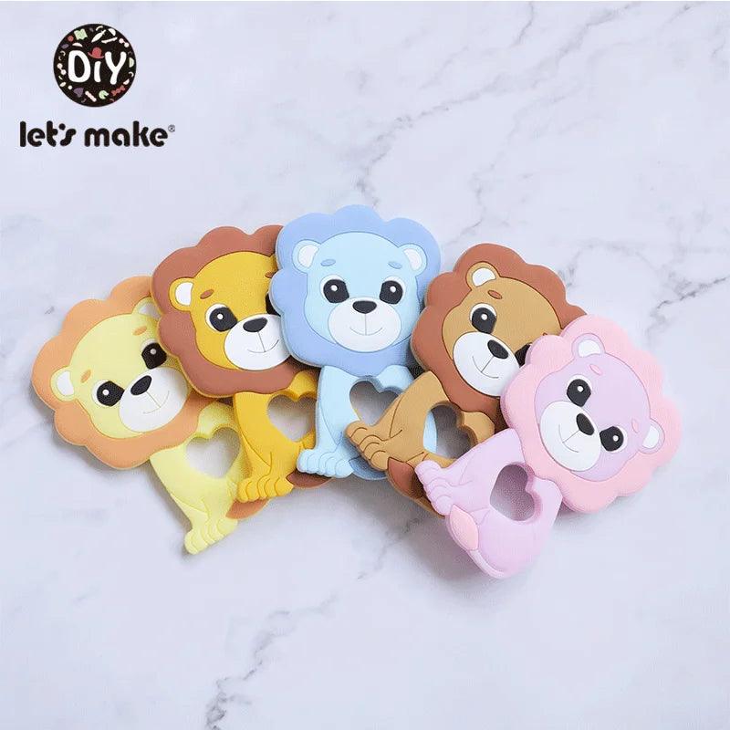 Silicone Cartoon Animal Teething Toy: Cute DIY Teether for Baby's Teeth  ourlum.com   