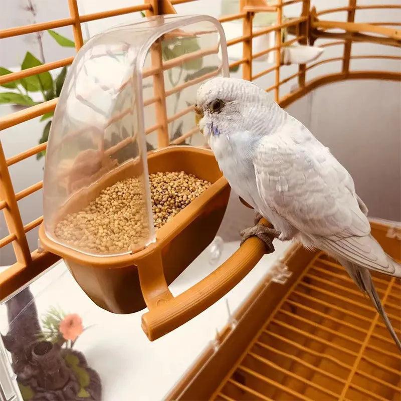 Bird Feeder for Parrots: Hangable Water Bowl & Food Container  ourlum.com   