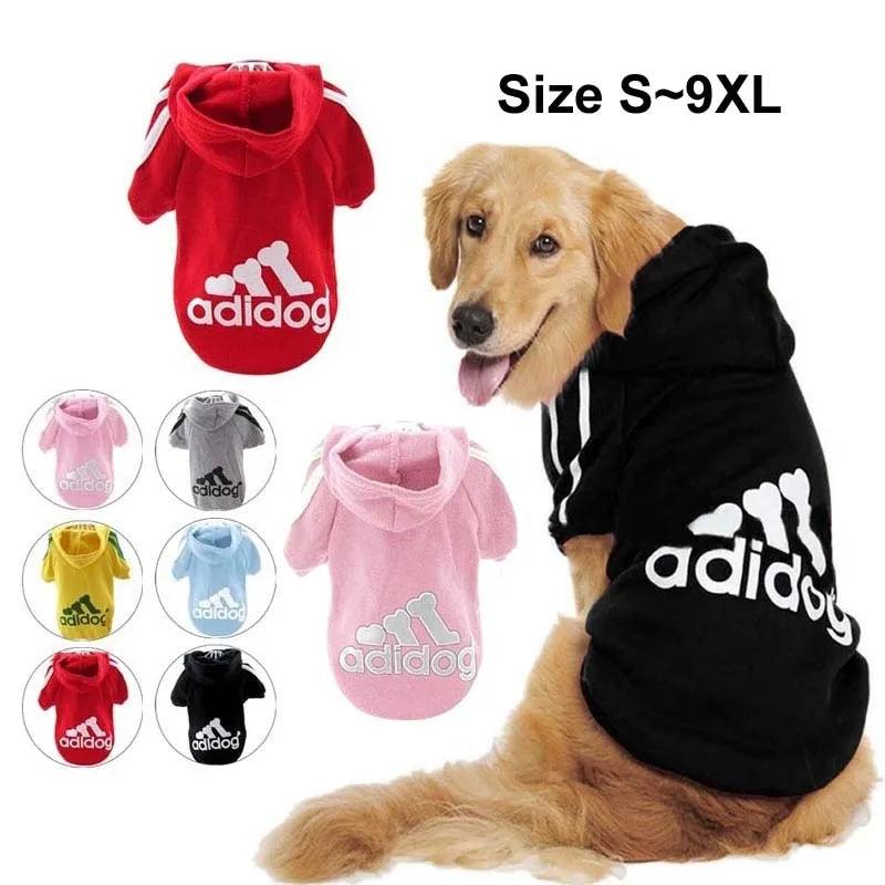 Winter Dog Adidog Sport Hoodies: Stylish Warm Clothing for Pets