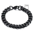 Chunky Stainless Steel Curb Chain Bracelet Men's Jewelry