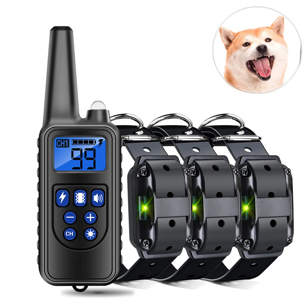Dog Training Collar with Remote Control for Bark Control & Behavior Correction  ourlum.com   