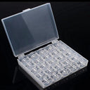 Clear Plastic Sewing Bobbins Storage Box for Home Accessories  ourlum.com 1 United State 