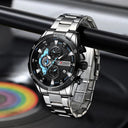 CURREN Stainless Steel Chronograph Watches: Modern Style for Men  ourlum.com   