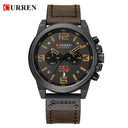 CURREN Chronograph Military Sport Watch: Stylish Waterproof Timepiece  ourlum.com black yellow CHINA 