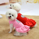 Christmas Princess Teddy Dog Dress: Cozy, Cute & Versatile Pet Apparel  ourlum.com   