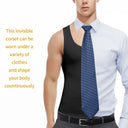 Men's Slimming Body Shaper Corset Vest Shirt Compression