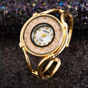 Gold Bracelet Watch: Elegant Timepiece with Bangle Style