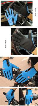 Men's Cycling Gloves Winter Touchscreen Warm Waterproof Non-Slip