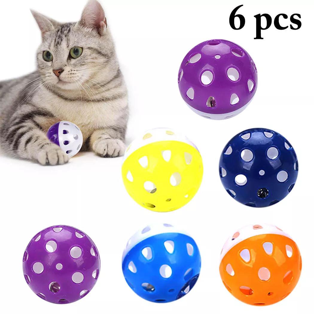 Interactive Cat Toy Set - Engaging Bell Balls for Training & Play  ourlum.com multicolor M 